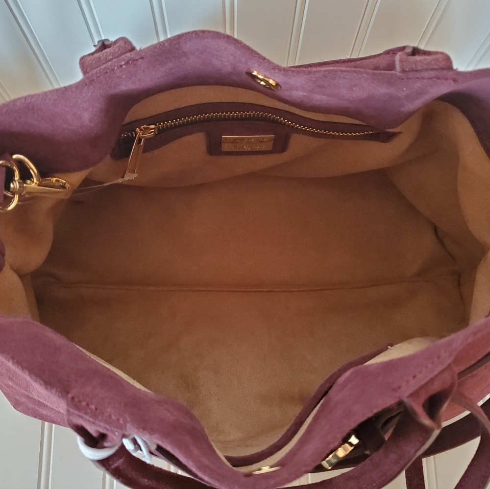 Viola Castellani Ciao! Suede Leather Bag NWT - Picture 8 of 13